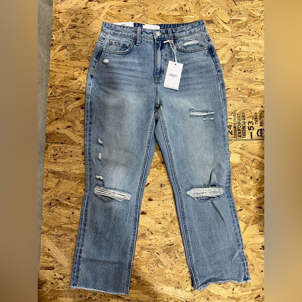 Vervet Beverly Super High Rise Straight Leg